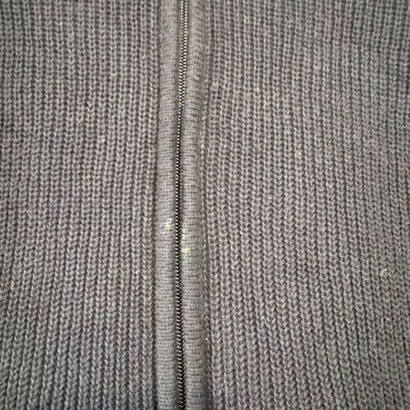 Chaps Ralph Lauren Knit Blue Zip Up Sweater Size 1X 100% Cotton - Picture 4 of 13